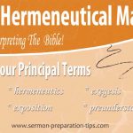 Hermeneutics and Exegesis