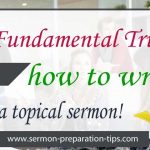 How To Write A Topical Sermon