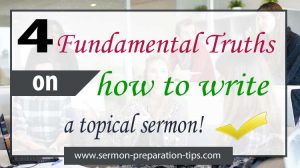 How To Write A Topical Sermon