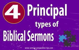 Four Principal Types of Biblical Sermons